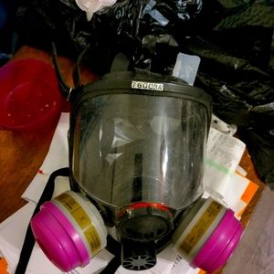 Brand new Honeywell masks in box with packages of cartridges gas mask 3 way mas.